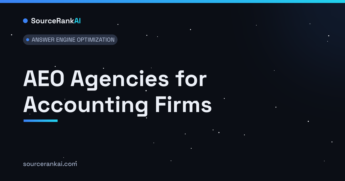 AEO Agencies for Accounting Firms: Top 6 for 2026