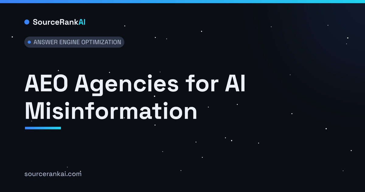 AEO Agencies for AI Misinformation: Top 5 (2026)