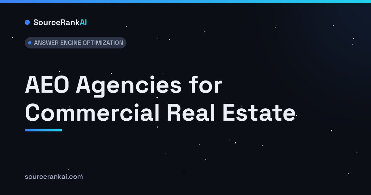 AEO Agencies for Commercial Real Estate: Top 6 (2026)