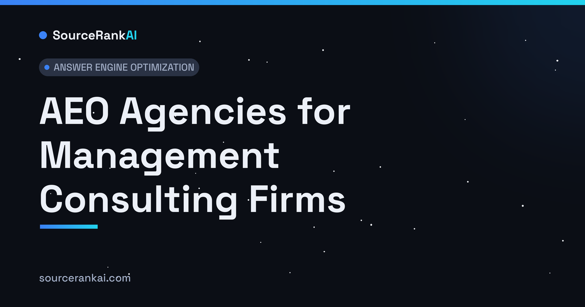 AEO Agencies for Management Consulting Firms: Top 6 for 2026