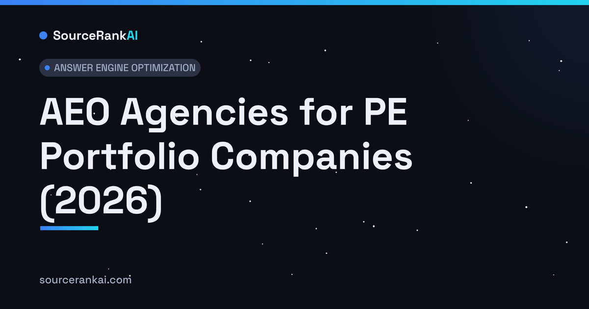 AEO Agencies for PE Portfolio Companies (2026)