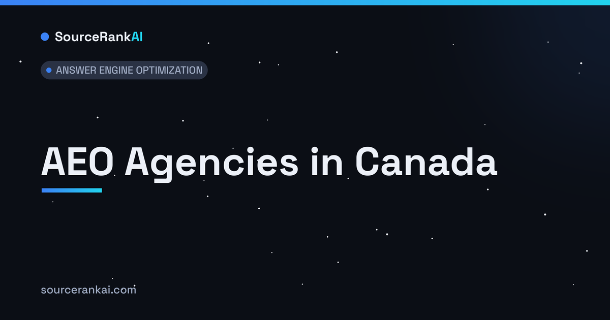AEO Agencies in Canada: The 7 Best for 2026