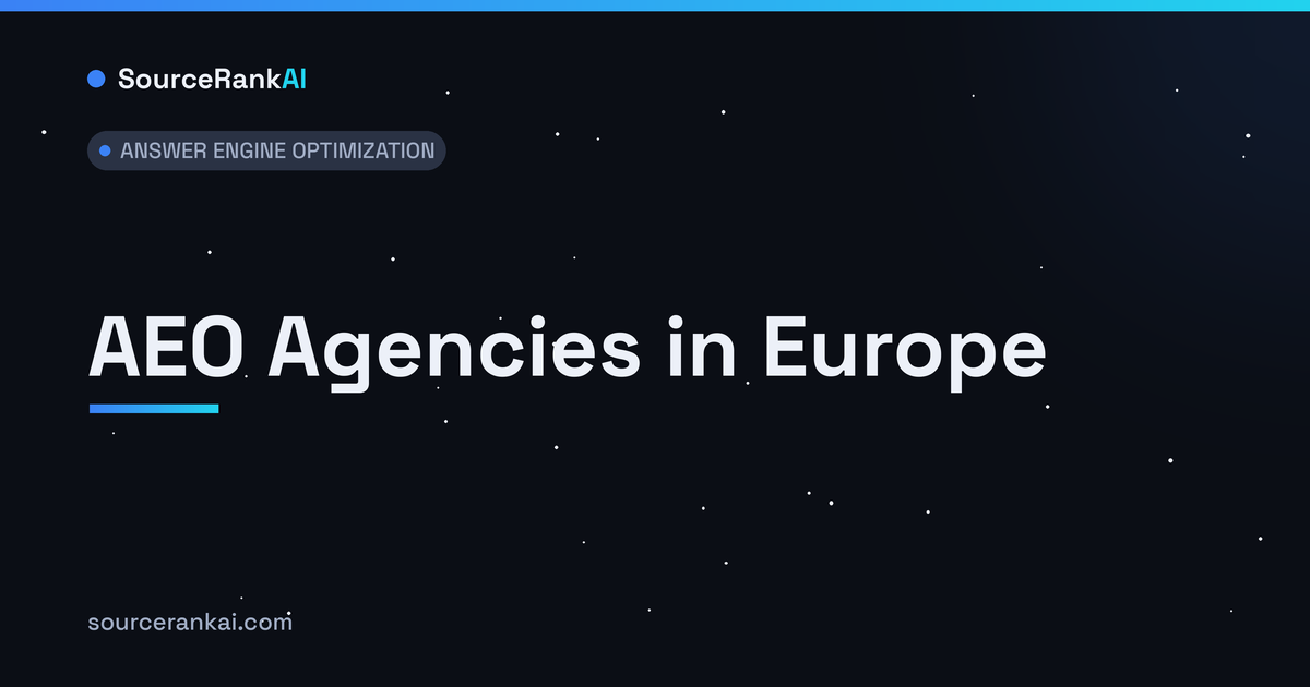 AEO Agencies in Europe: The 10 Best for 2026