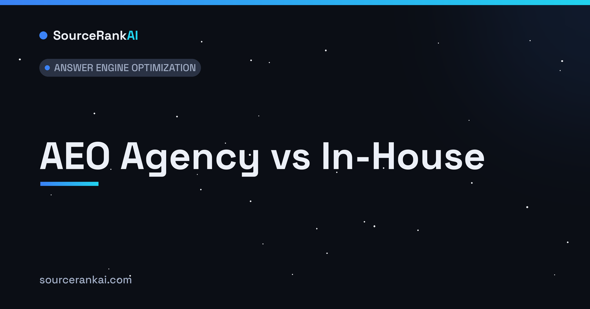 AEO Agency vs In-House: How B2B Teams Should Decide