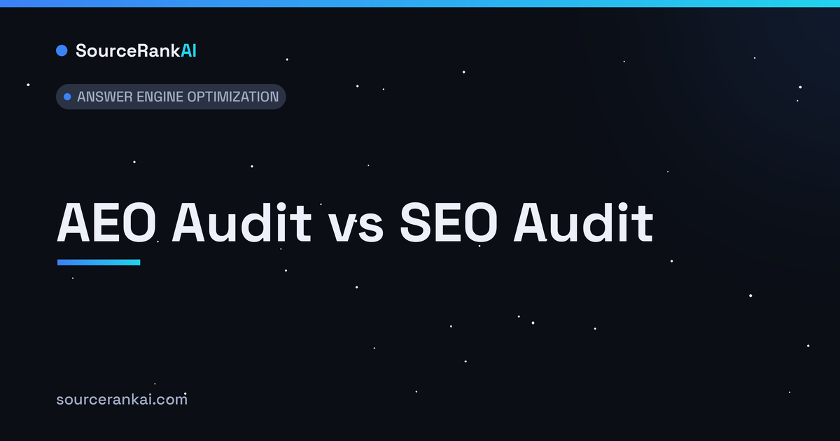 AEO Audit vs SEO Audit: What Is Actually Different