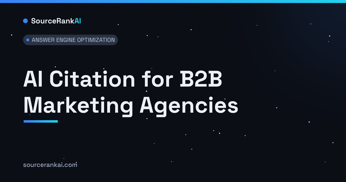 AI Citation for B2B Marketing Agencies