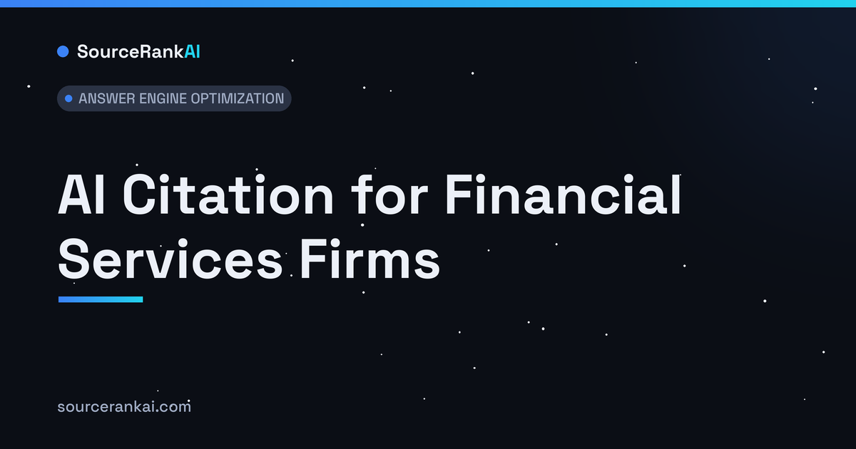 AI Citation for Financial Services Firms