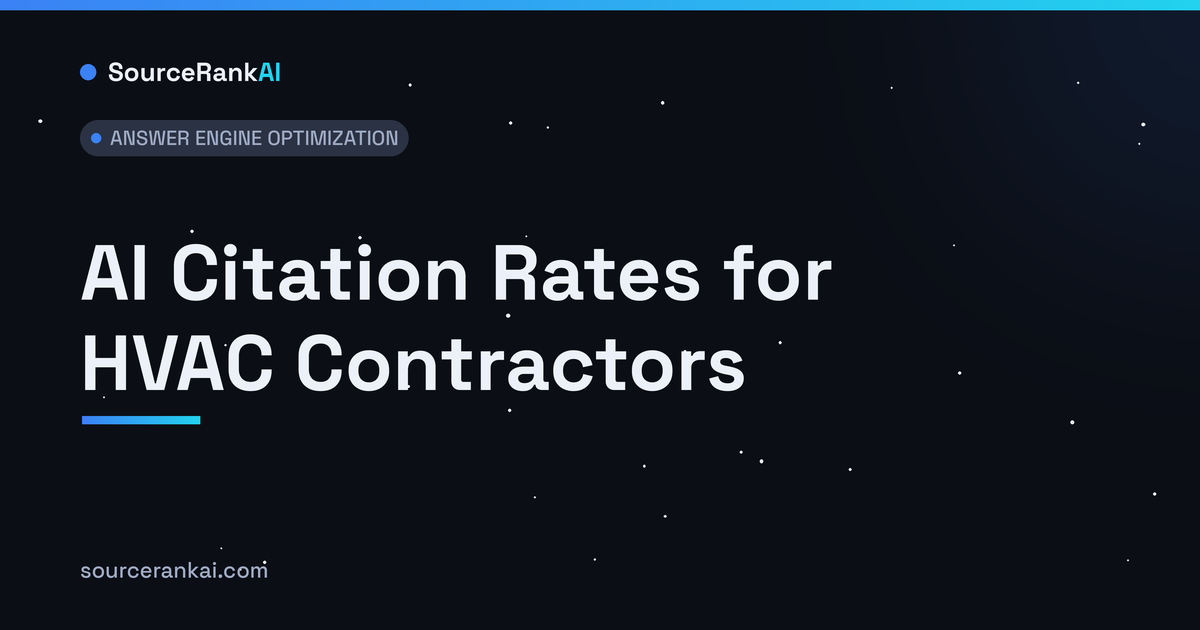 AI Citation Rates for HVAC Contractors