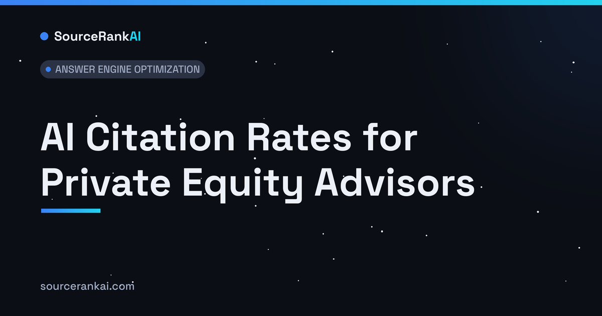 AI Citation Rates for Private Equity Advisors