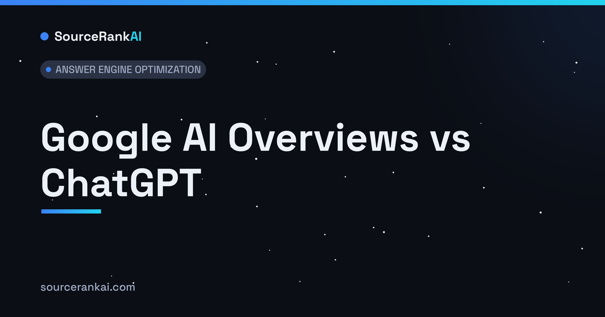 Google AI Overviews vs ChatGPT: Where to Optimise First