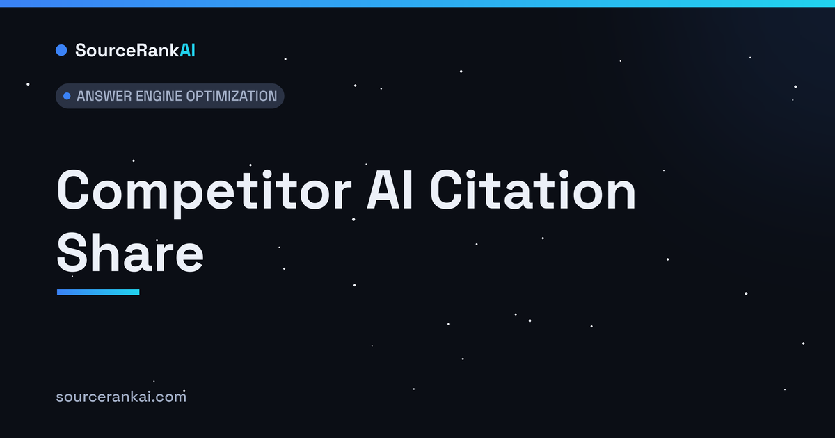 Competitor AI Citation Share: How to Benchmark It
