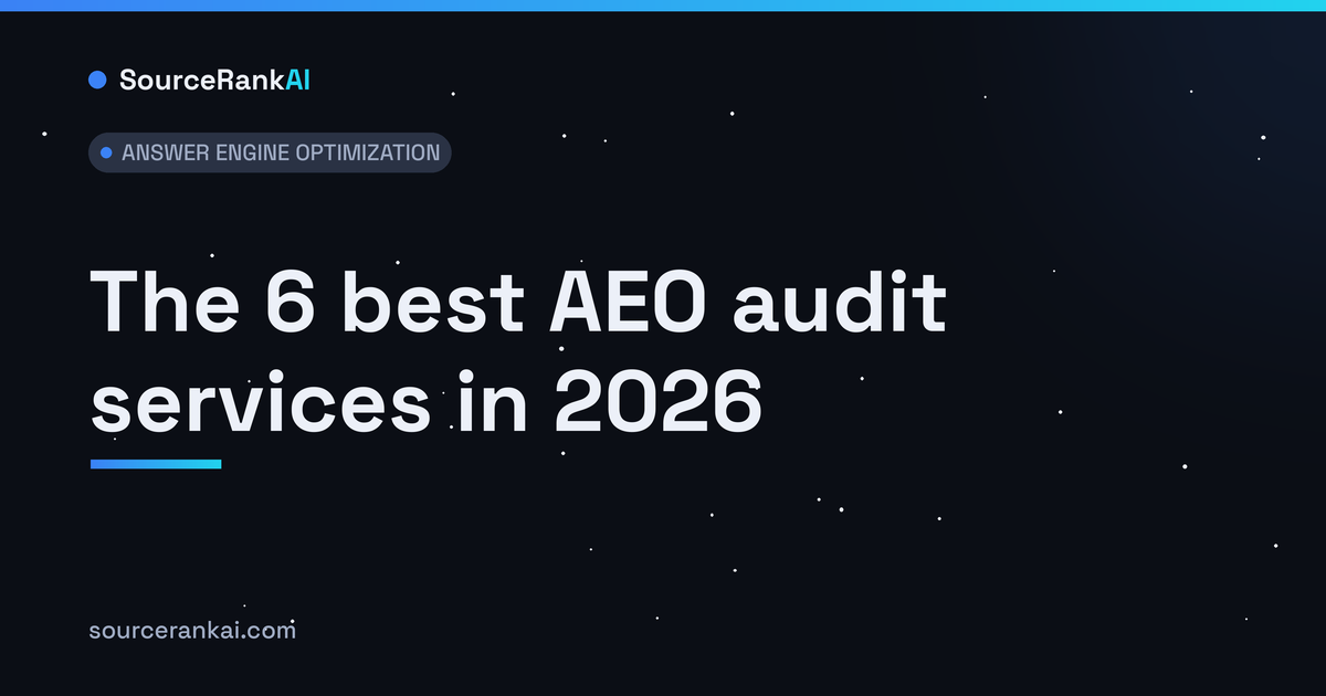 The 6 best AEO audit services in 2026