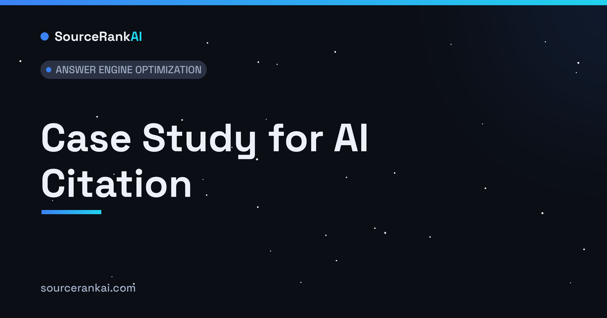 Case Study for AI Citation: The Full Playbook