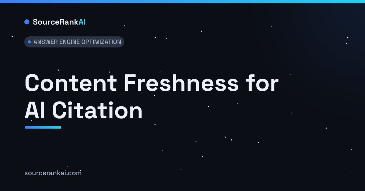Content Freshness for AI Citation: How Often to Update