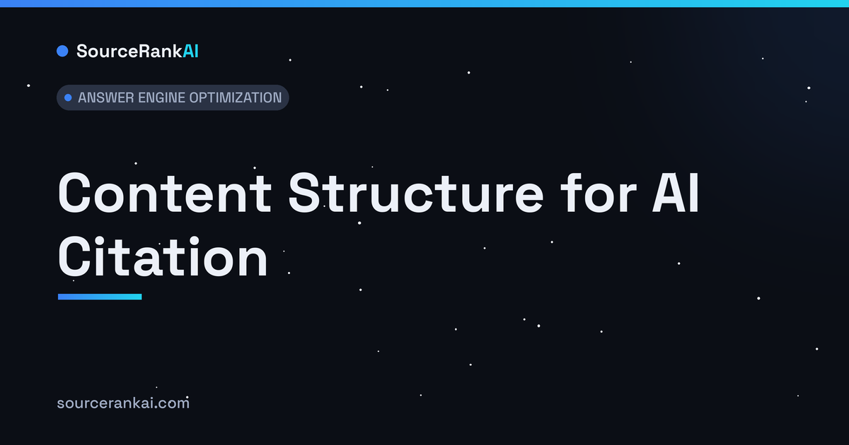 Content Structure for AI Citation: A B2B Playbook