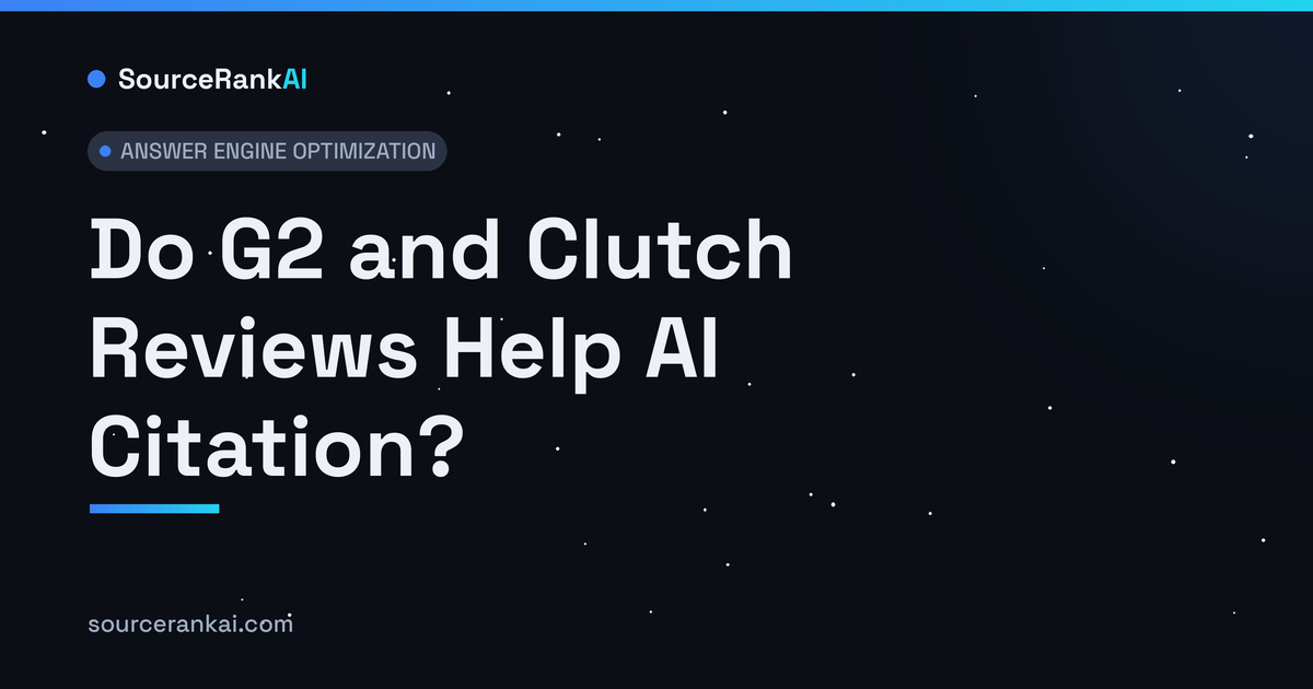Do G2 and Clutch Reviews Help AI Citation?