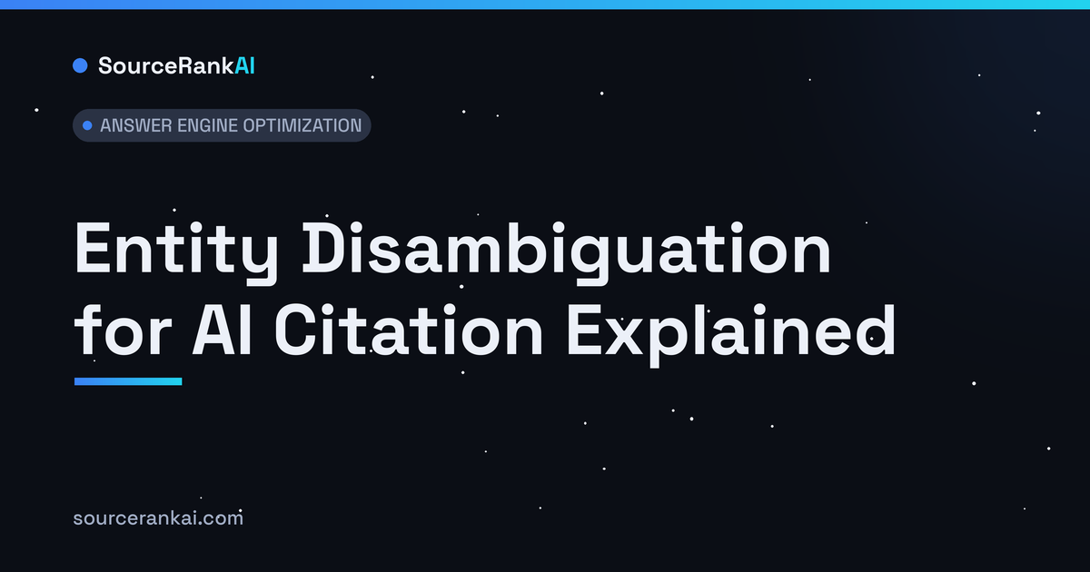 Entity Disambiguation for AI Citation Explained