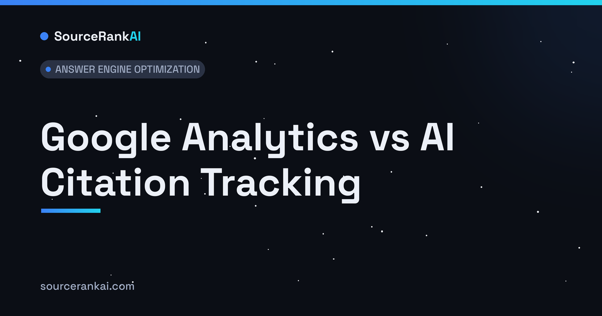 Google Analytics vs AI Citation Tracking: The Gap