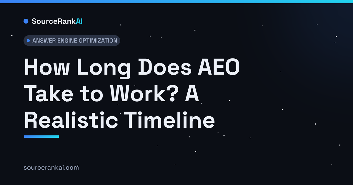 How Long Does AEO Take to Work? A Realistic Timeline