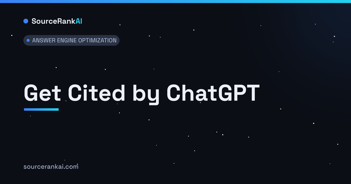 Get Cited by ChatGPT: A B2B AEO Playbook