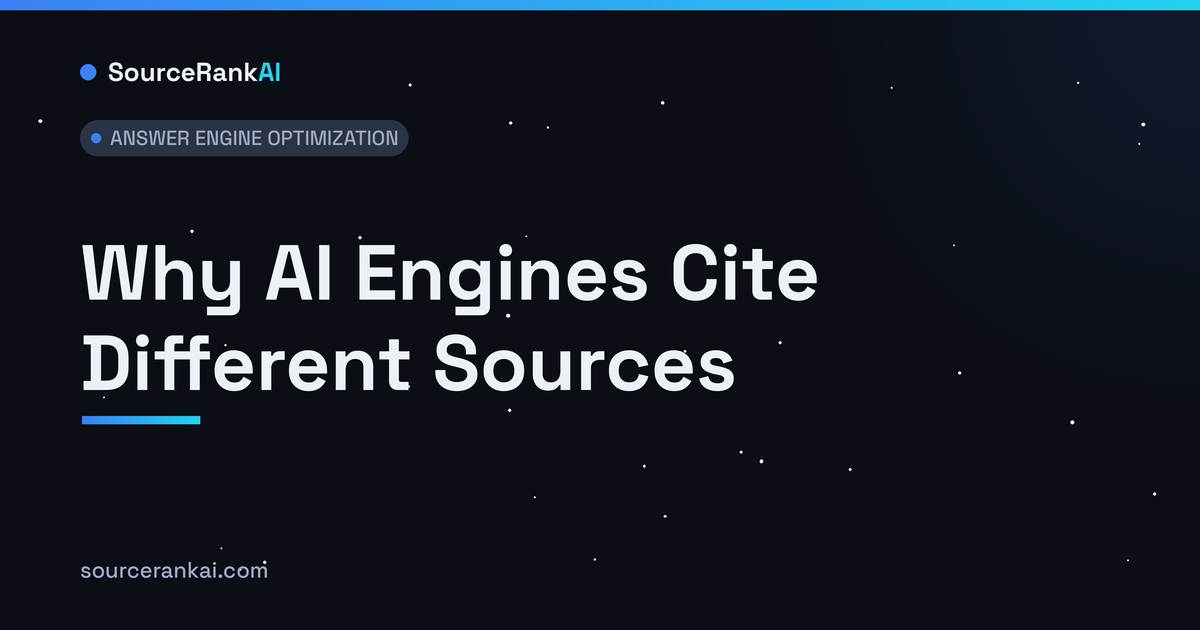 Why AI Engines Cite Different Sources